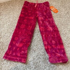 Wonder Nation Pink Patterned Kids Pajama Bottoms